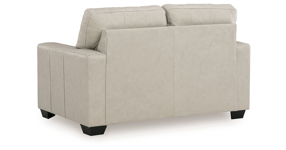 Santorine Bone Loveseat from Ashley - Luna Furniture