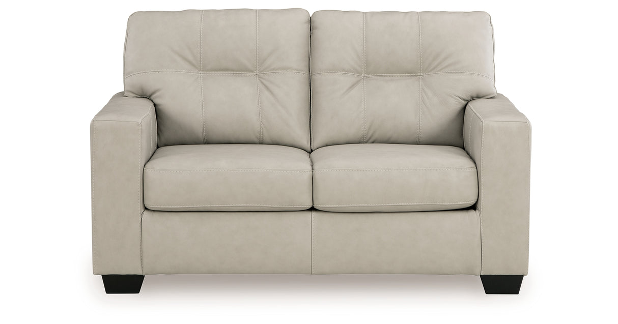 Santorine Bone Loveseat from Ashley - Luna Furniture