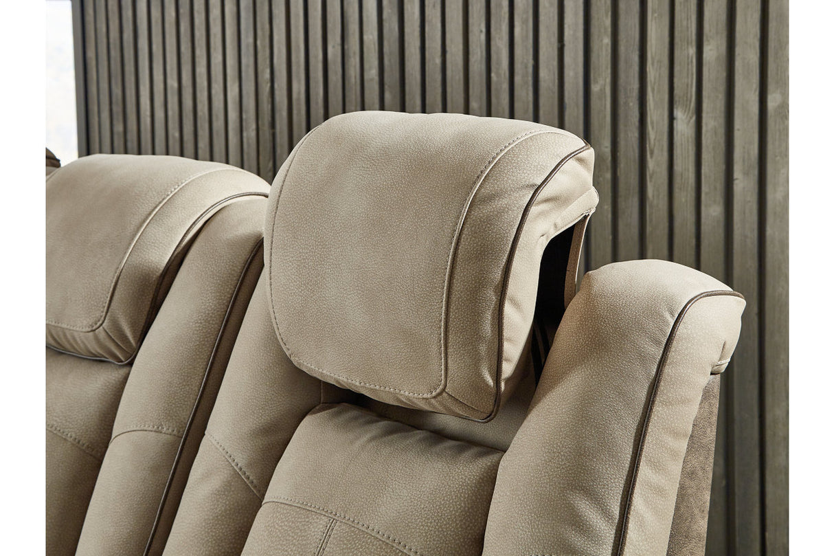 Next-Gen DuraPella Sand Power Reclining Sofa and Loveseat from Ashley Furniture - Luna Furniture