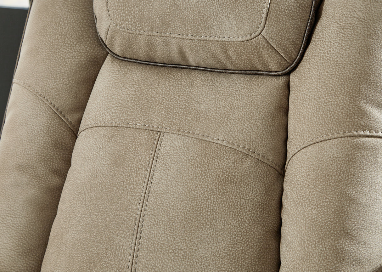 Next-Gen DuraPella Sand Power Reclining Sofa, Loveseat and Recliner from Ashley - Luna Furniture
