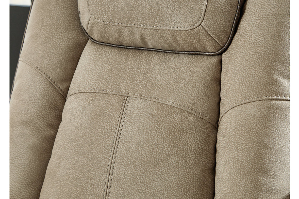 Next-Gen DuraPella Sand Power Reclining Sofa, Loveseat and Recliner from Ashley - Luna Furniture