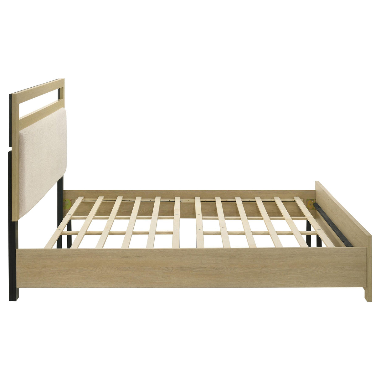 Hendricks Light Oak California King Panel Headboard Platform Bed from Coaster - Luna Furniture