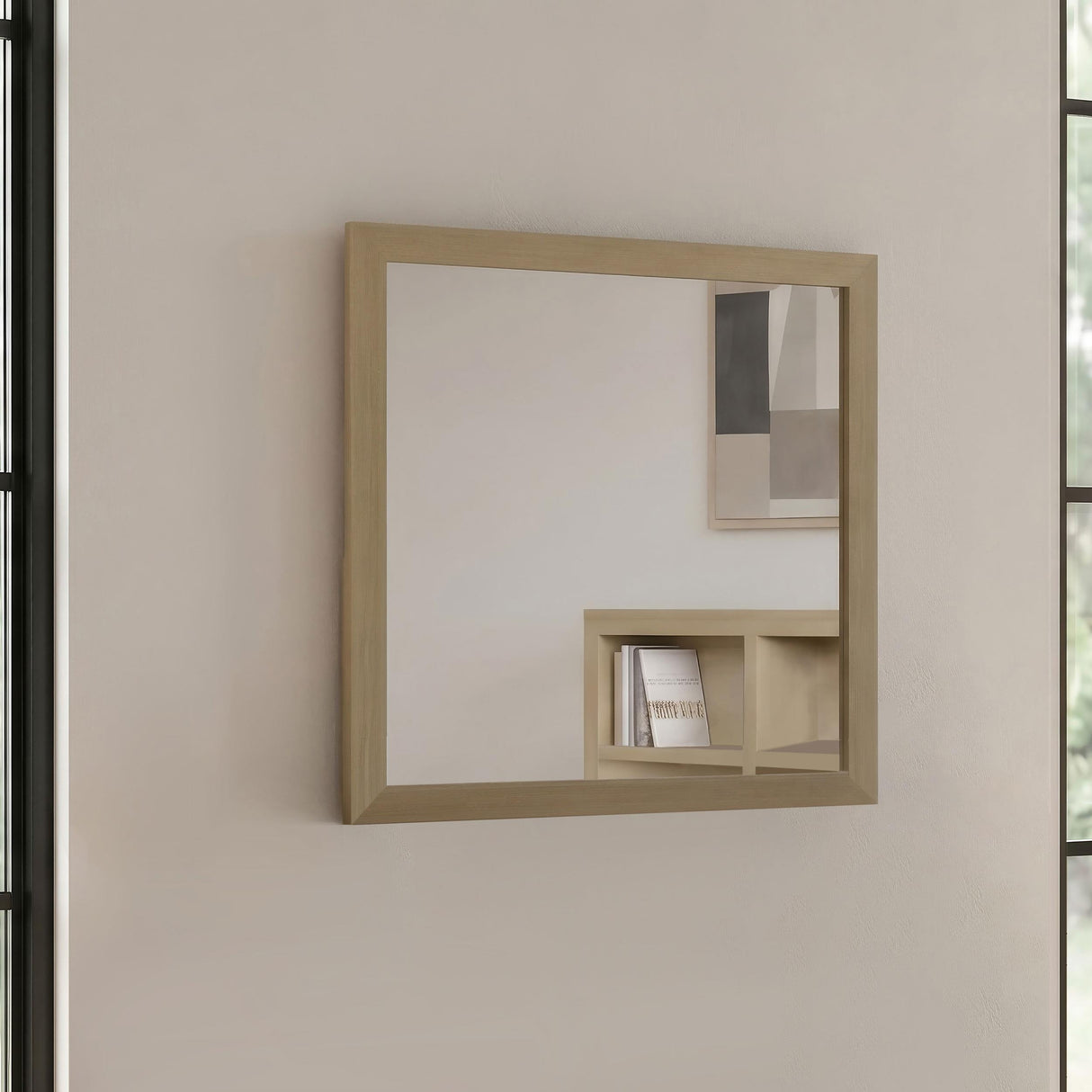 Hendricks Light Oak Dresser Mirror from Coaster - Luna Furniture