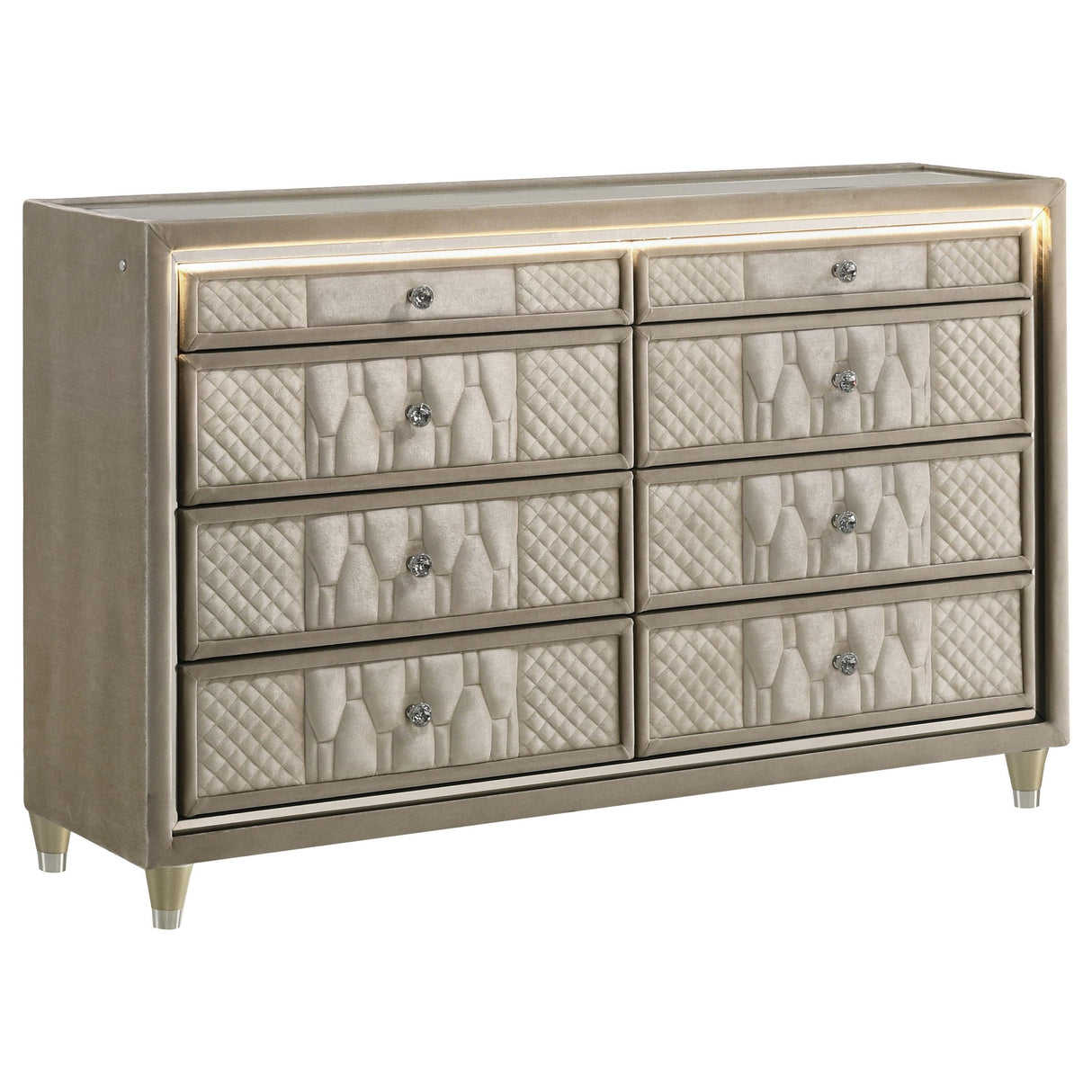 Lorient Ivory and Camel 4-piece California King Bedroom Set from Coaster - Luna Furniture