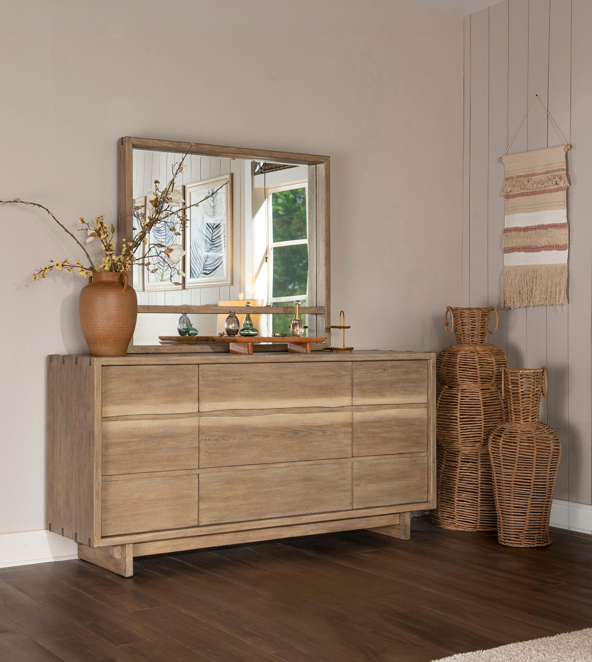Stillwater Dresser with Mirror from Coaster - Luna Furniture