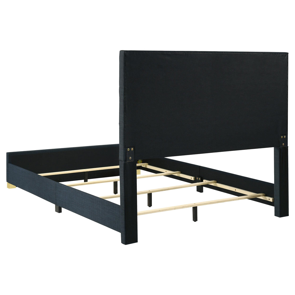 Ines Navy and White High Gloss 4-Piece Queen Bedroom Set from Coaster - Luna Furniture