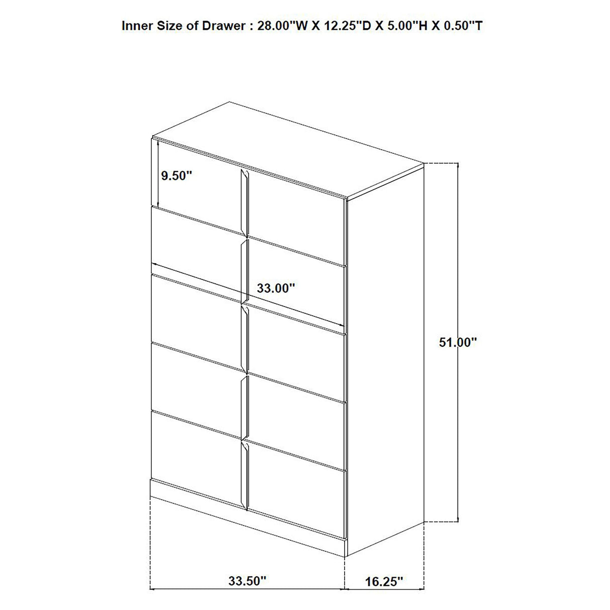 Ines Navy and White High Gloss 5-Piece Queen Bedroom Set from Coaster - Luna Furniture