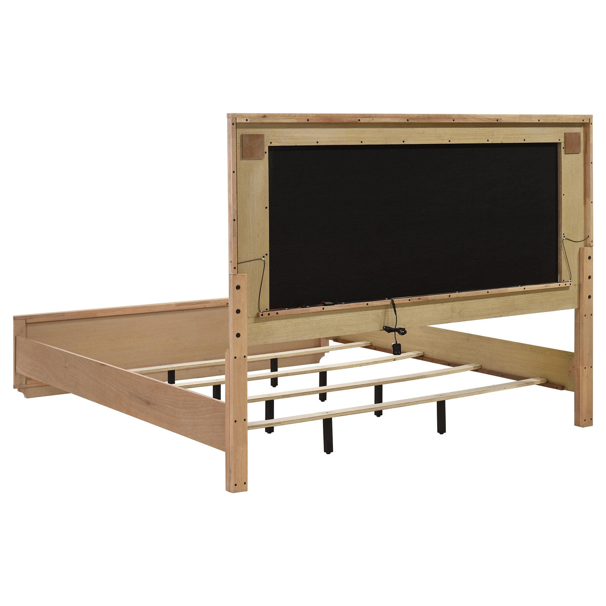 Leanne Light Oak 5-piece Eastern King Bedroom Set from Coaster - Luna Furniture