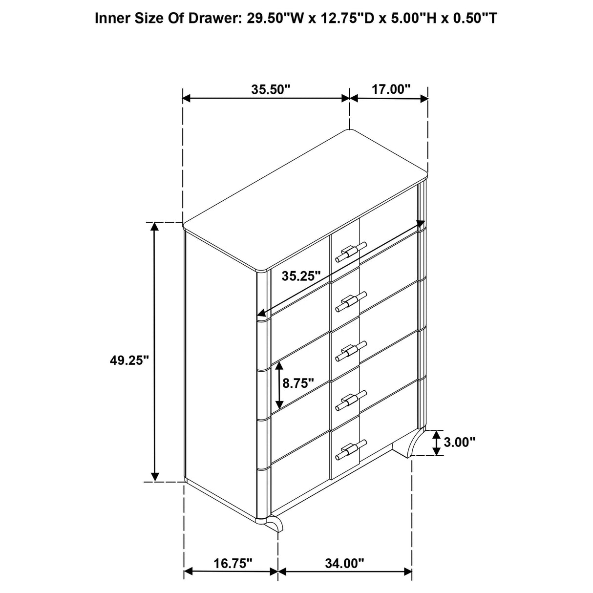 Leanne Light Oak 5-piece Queen Bedroom Set from Coaster - Luna Furniture
