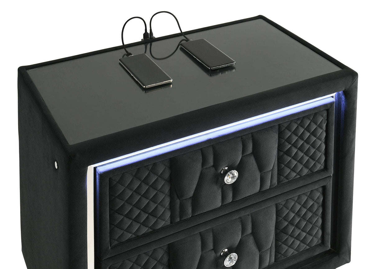 Lorient Black 4-piece California King Bedroom Set from Coaster - Luna Furniture