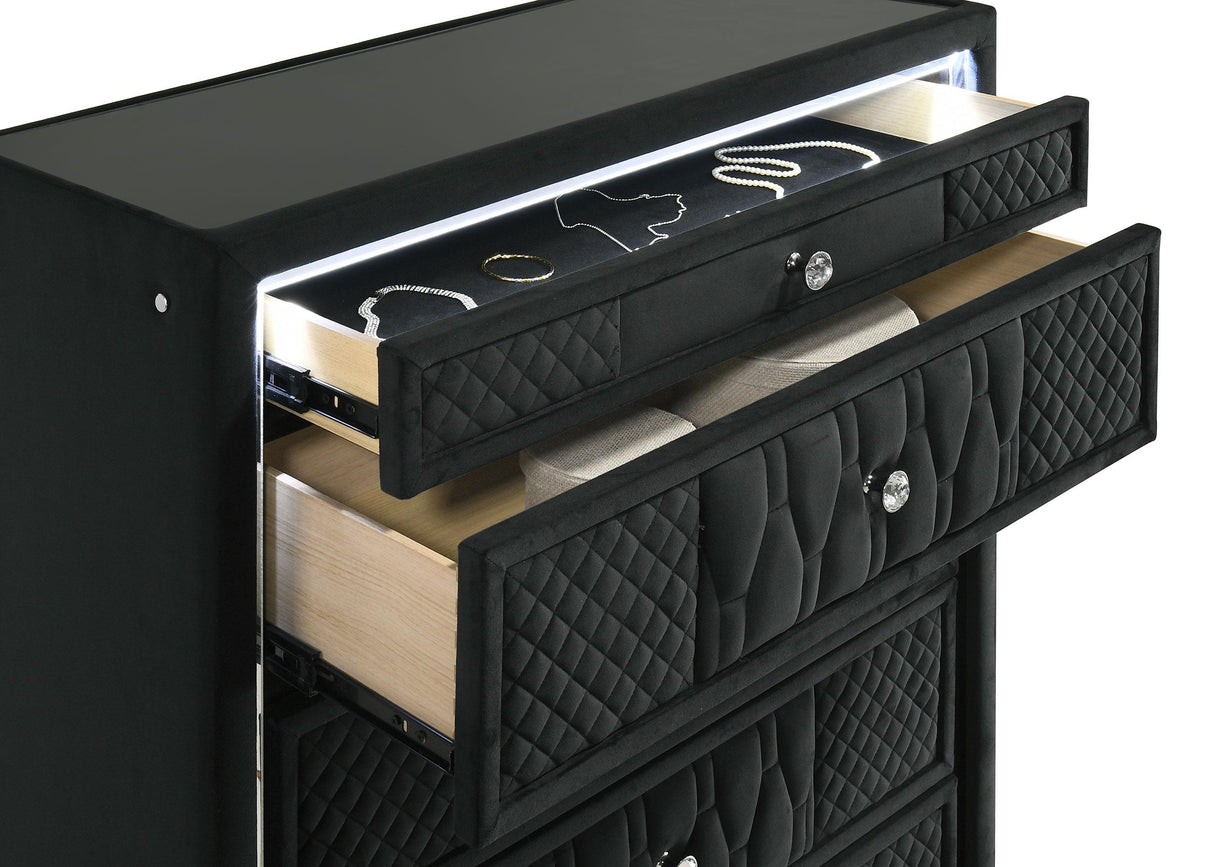 Lorient Black 5-piece California King Bedroom Set from Coaster - Luna Furniture