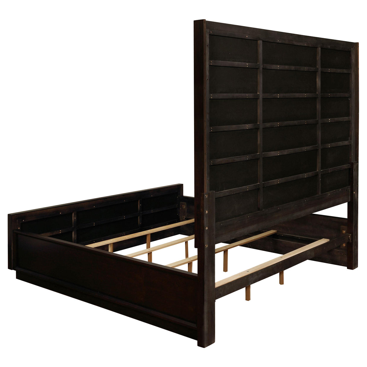 Winslow Smokey Walnut 4-Piece Eastern King Storage Bedroom Set from Coaster - Luna Furniture