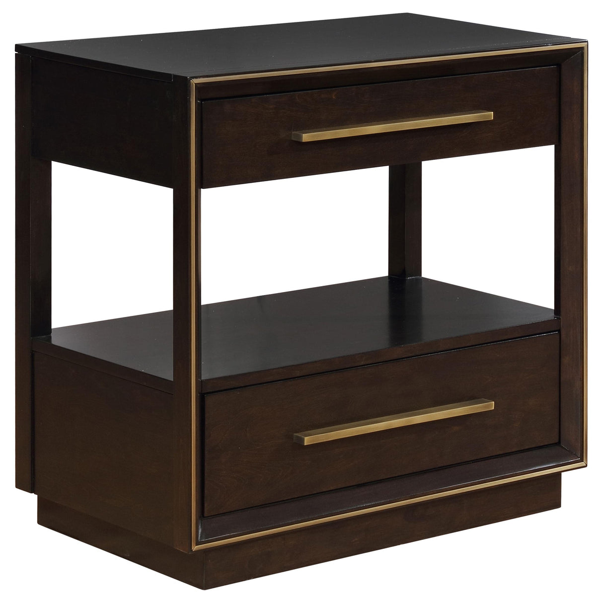 Winslow Smokey Walnut 4-Piece Eastern King Storage Bedroom Set from Coaster - Luna Furniture