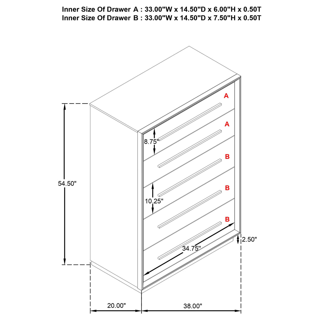 Durango Washed Oak 5-Piece Eastern King Bedroom Set from Coaster - Luna Furniture