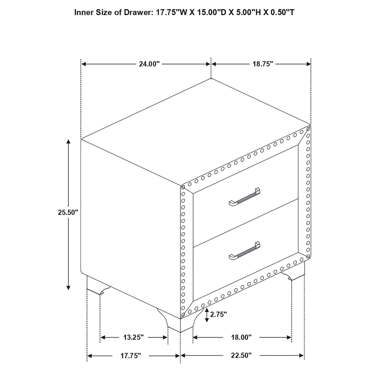 Hillcrest White and Dark Rum 4-Piece California King Bedroom Set from Coaster - Luna Furniture