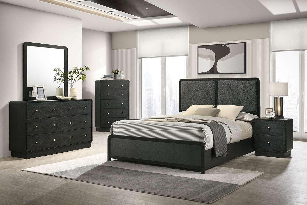 Cavelle Black 5-piece Full Bedroom Set from Coaster - Luna Furniture