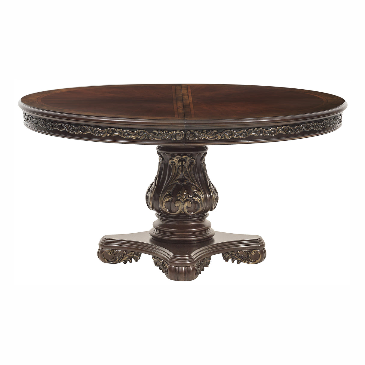 Deryn Park Cherry 5-Piece Round/Oval Dining Set from Homelegance - Luna Furniture