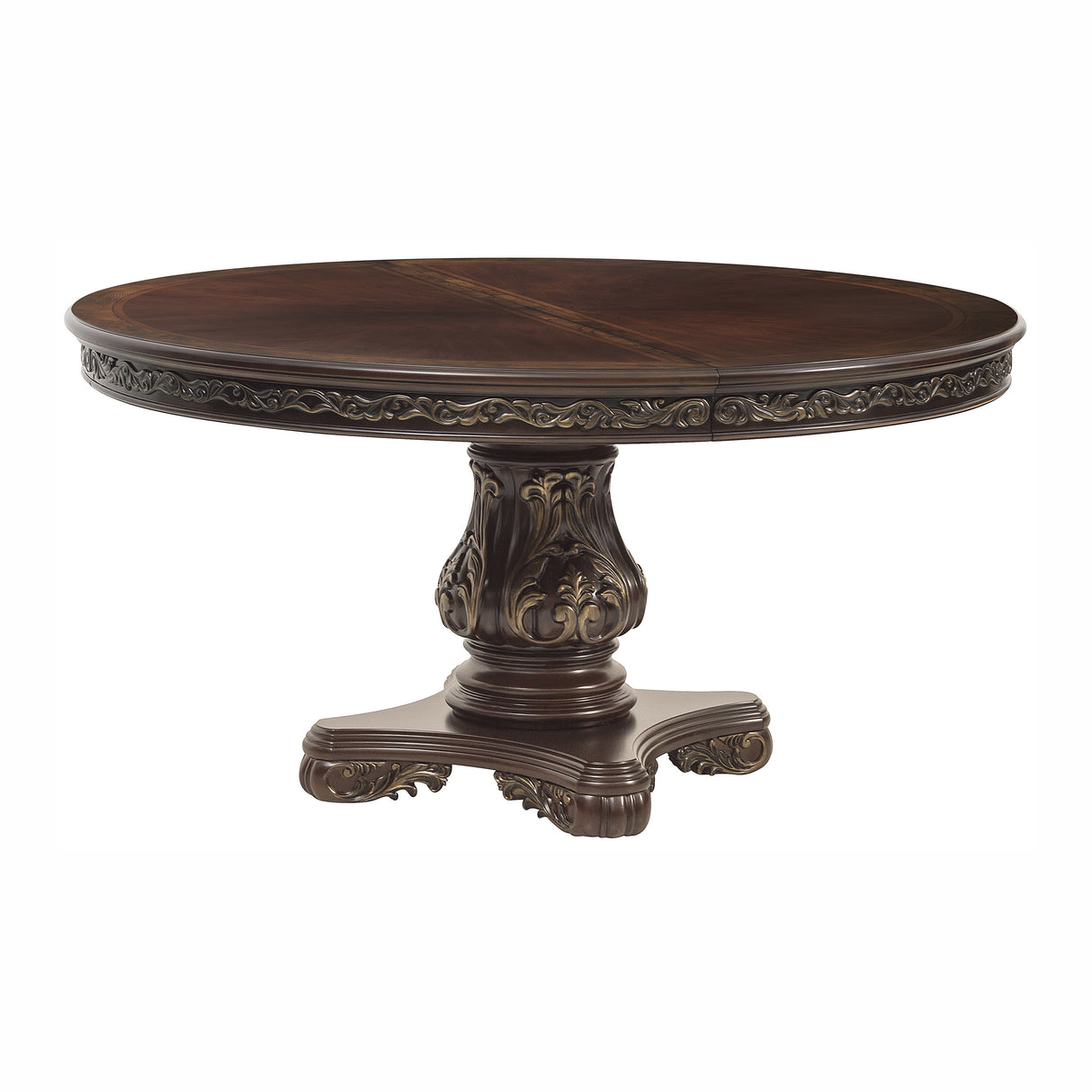Deryn Park Cherry 5-Piece Round/Oval Dining Set from Homelegance - Luna Furniture