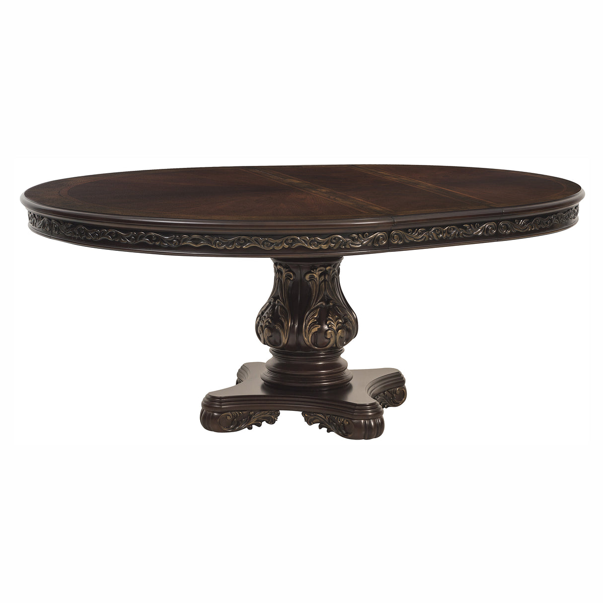 Deryn Park Cherry 5-Piece Round/Oval Dining Set from Homelegance - Luna Furniture
