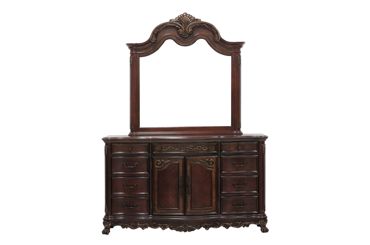 Deryn Park Cherry Poster Bedroom Set from Homelegance - Luna Furniture