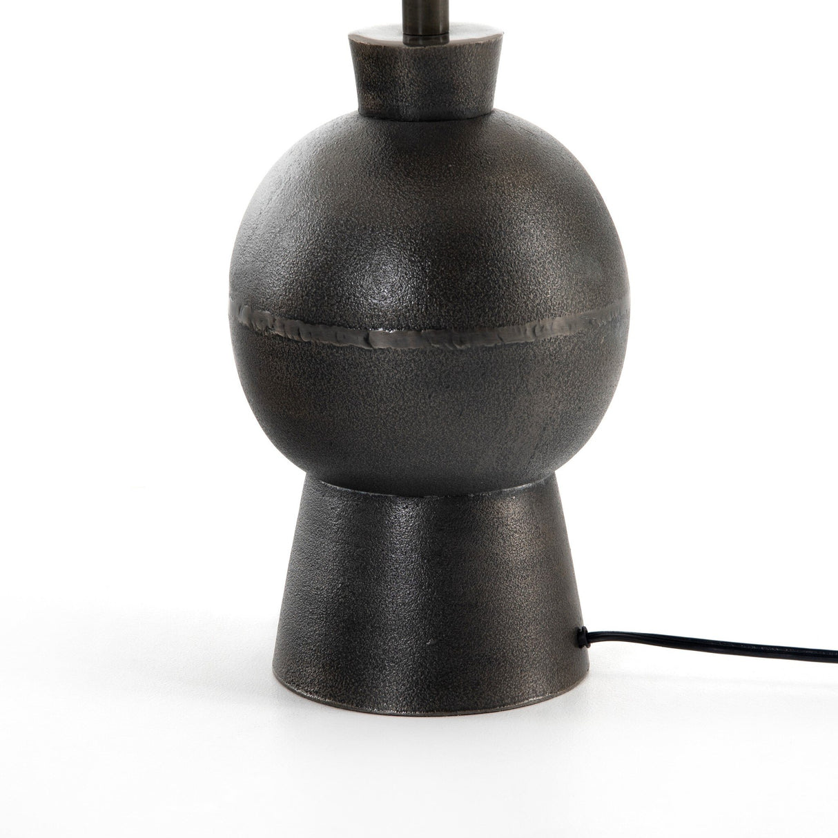 Kelita Table Lamp in Textured Black Aluminum from Four Hands - Luna Furniture