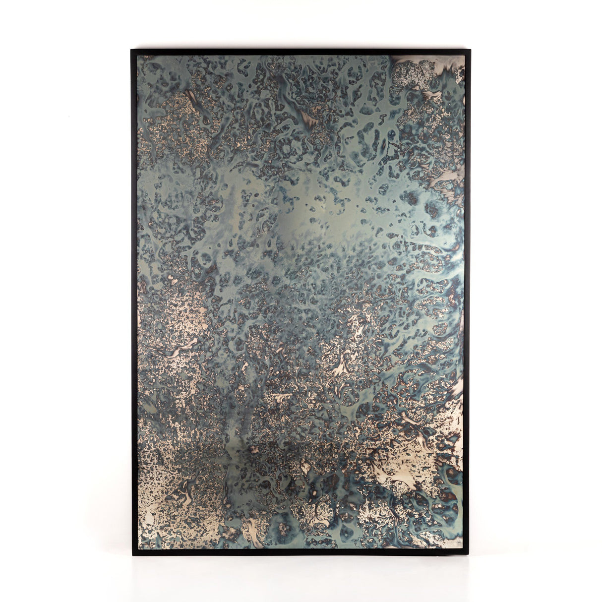 Acid Wash Floor Mirror in Iron Matte Black from Four Hands - Luna Furniture