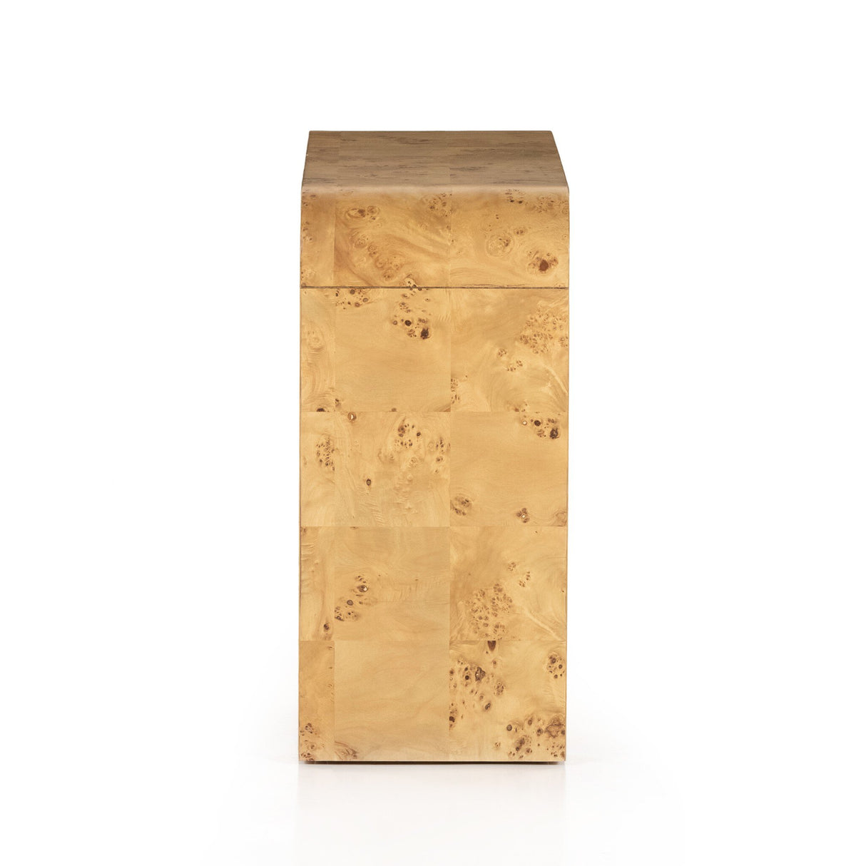 Jenson Console Table in Natural Poplar Burl Veneer from Four Hands - Luna Furniture