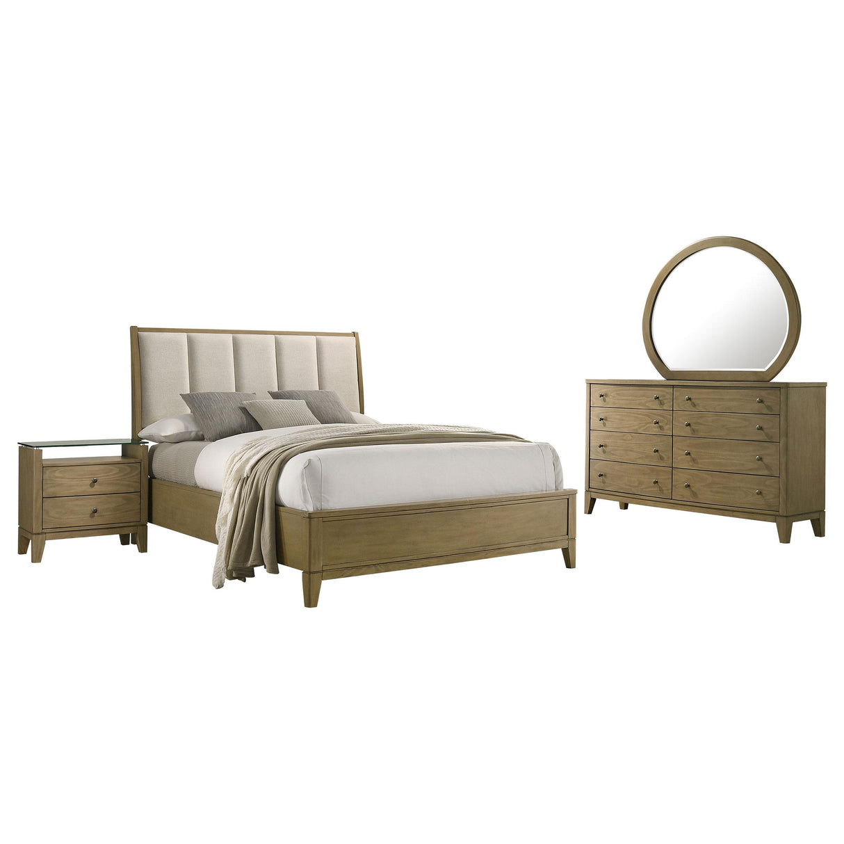 Granada Natural Pine 4-Piece Queen Bedroom Set from Coaster - Luna Furniture