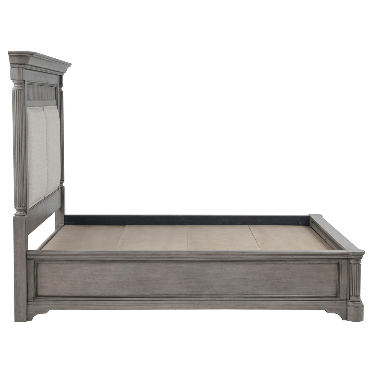 Cresswell California King Storage Platform Bed Weathered Taupe from Coaster - Luna Furniture