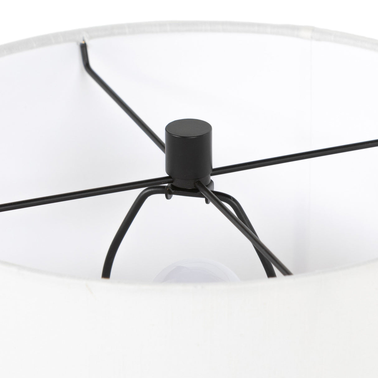 Innes Table Lamp in Matte Black Cast Aluminum from Four Hands - Luna Furniture