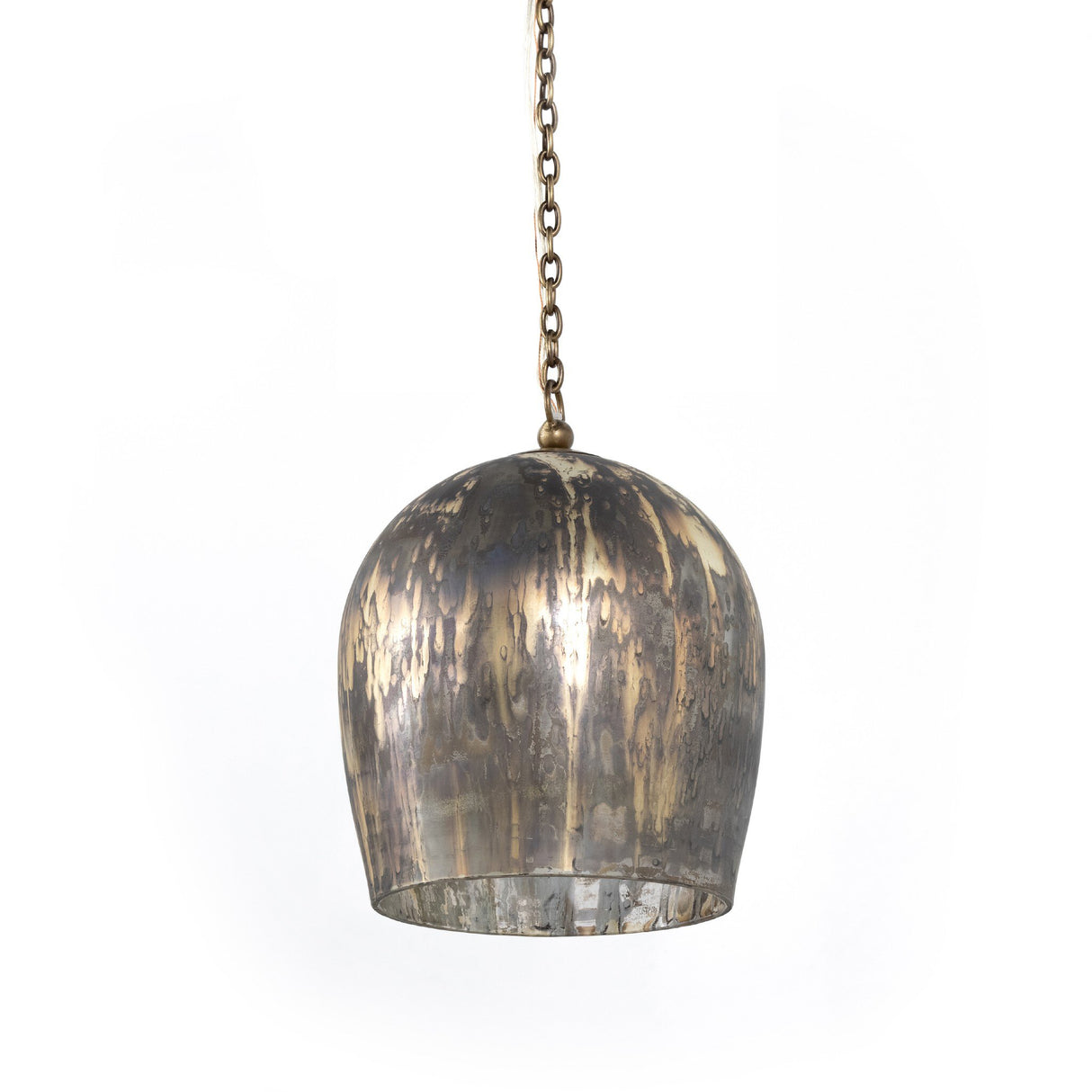 Anya Pendant in Distressed Mercury Glass from Four Hands - Luna Furniture