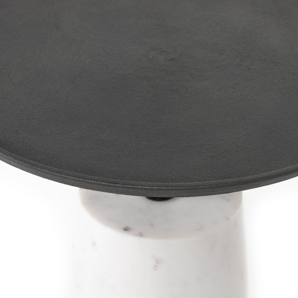 Cronos End Table in Hammered Grey from Four Hands - Luna Furniture