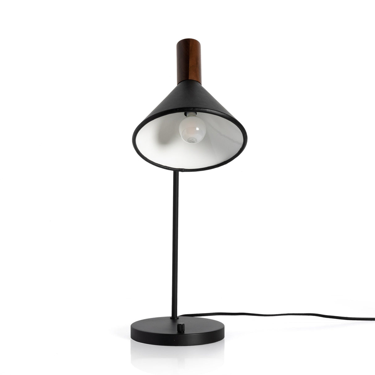 Cullen Task Lamp in Powder Coated Black from Four Hands - Luna Furniture