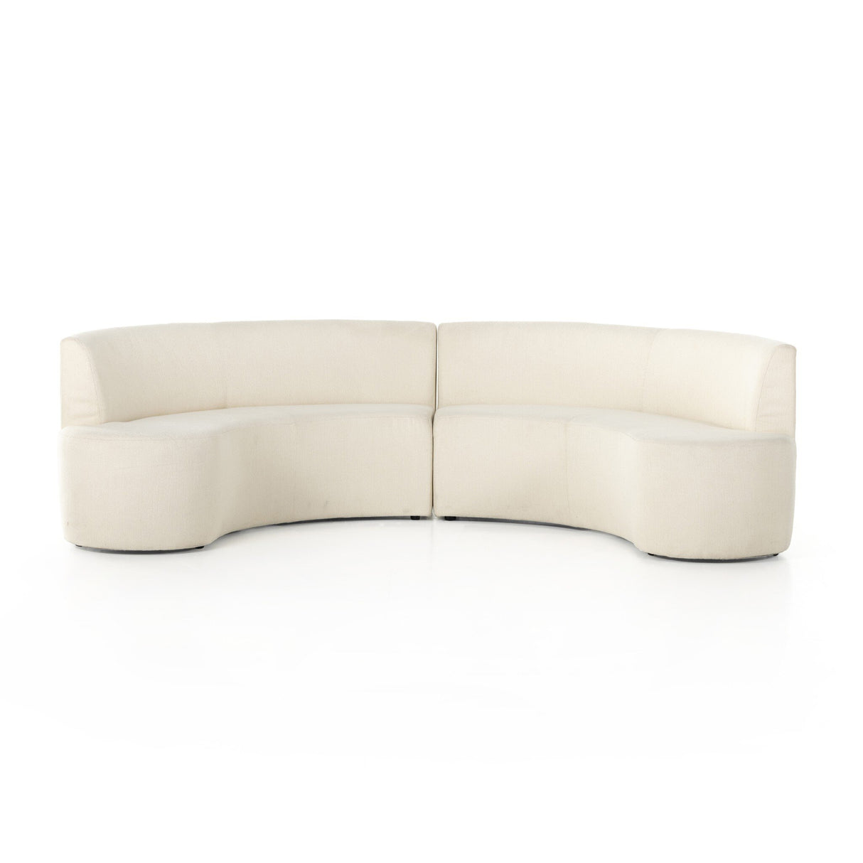 Sanda Dining Banquette in Kerbey Ivory from Four Hands - Luna Furniture
