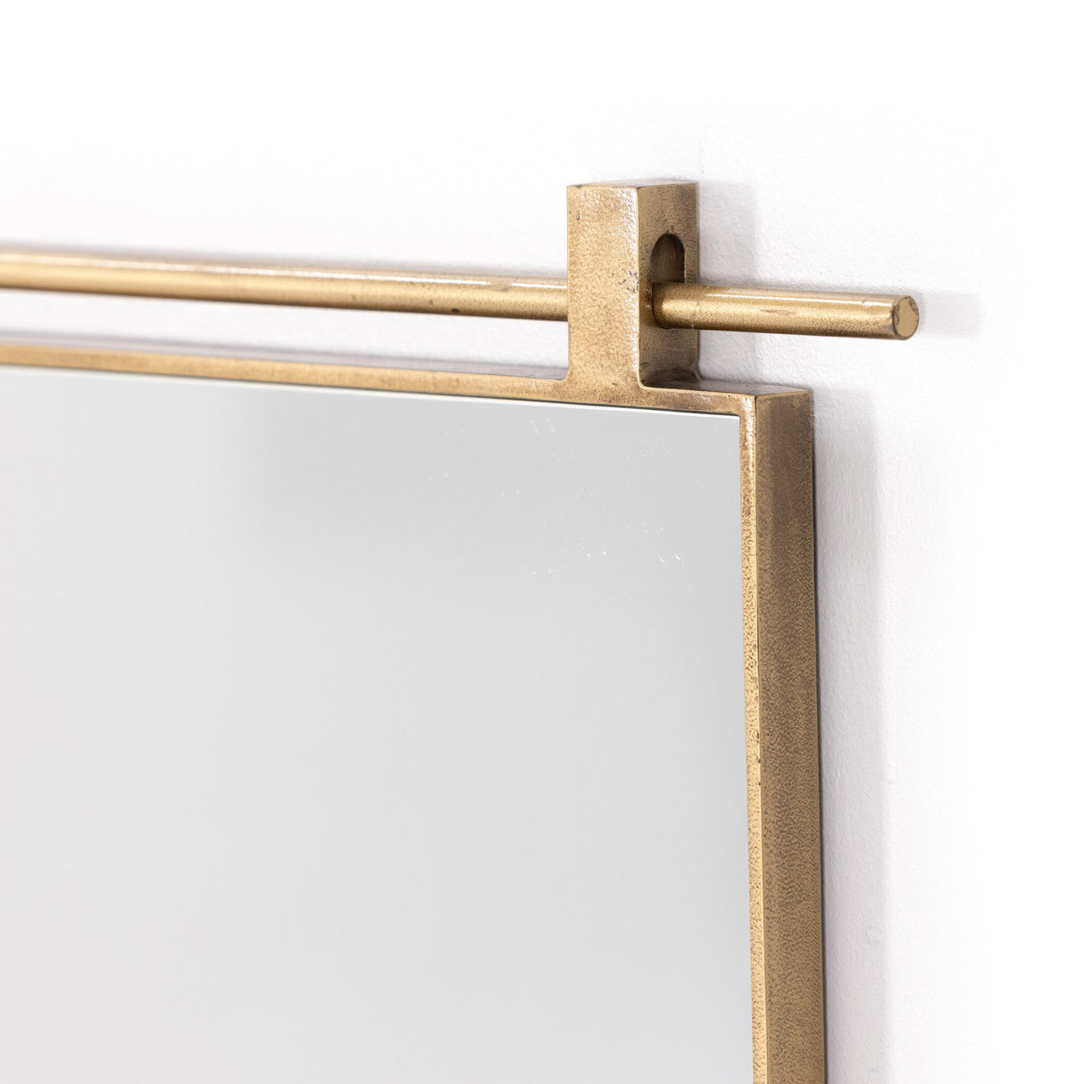 Chico Small Mirror in Antique Brass from Four Hands - Luna Furniture