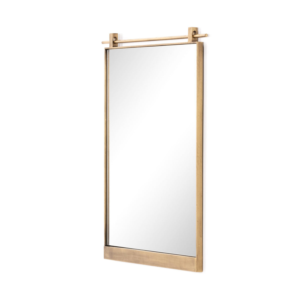 Chico Small Mirror in Antique Brass from Four Hands - Luna Furniture
