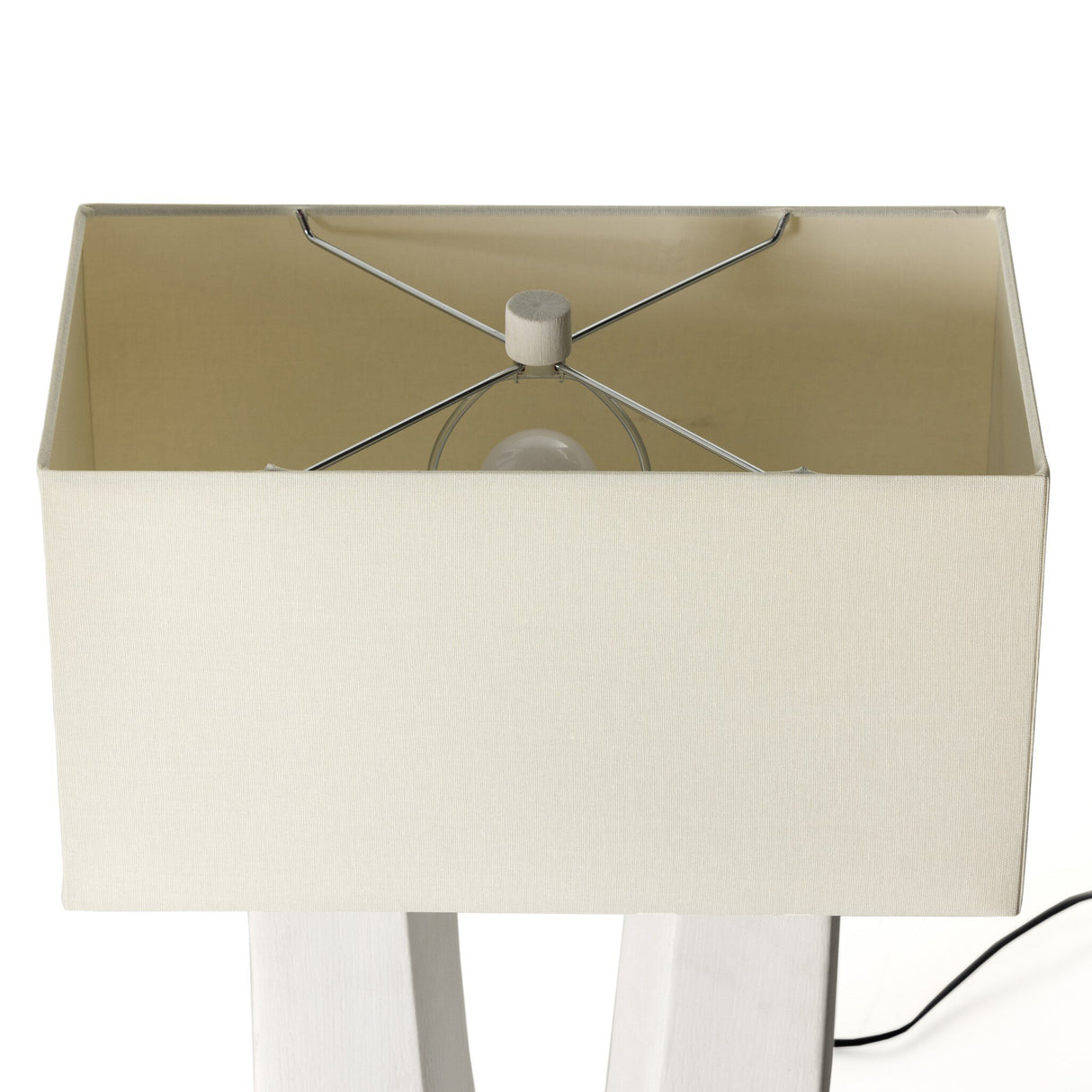 Cuit Table Lamp in Matte White Porcelain Ceramic from Four Hands - Luna Furniture