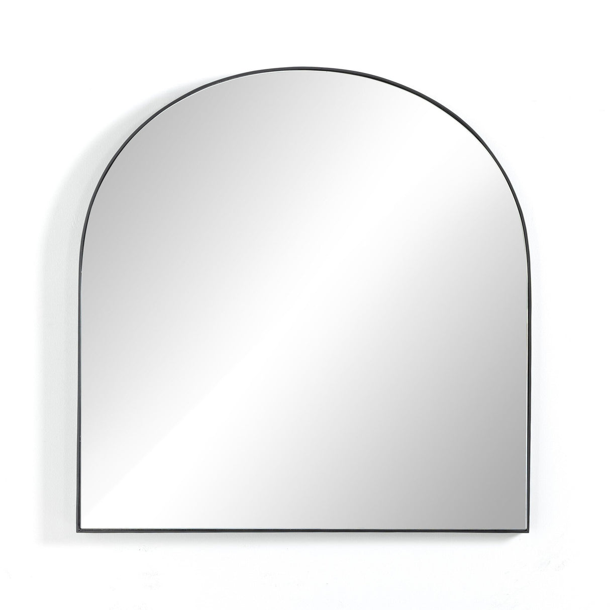 Georgina Wide Mirror in Iron Matte Black from Four Hands - Luna Furniture