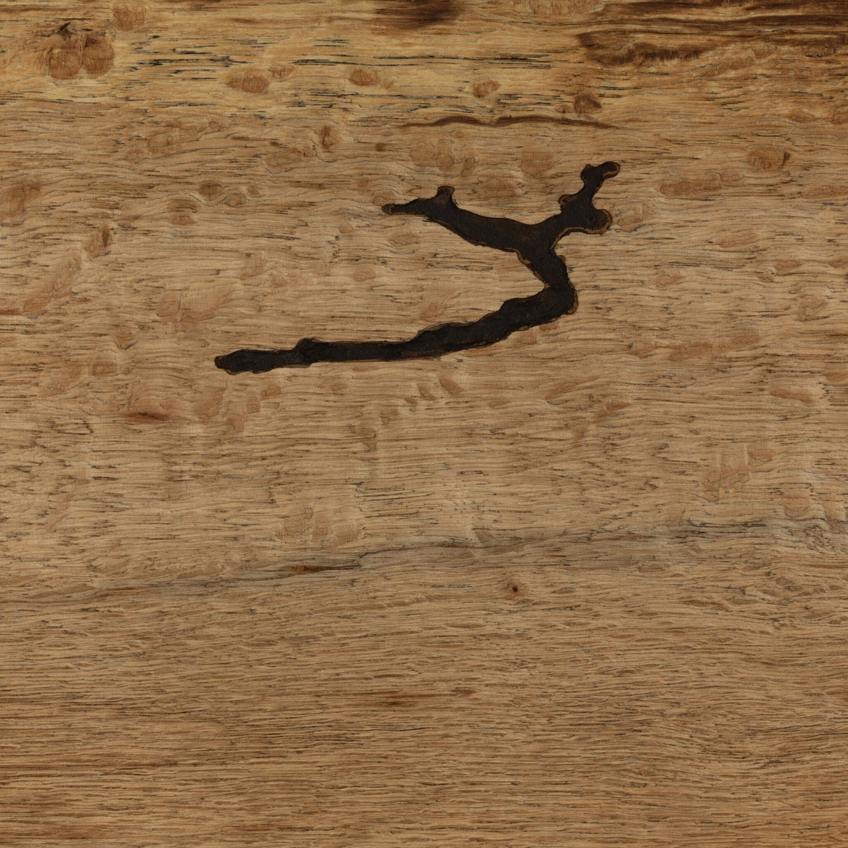 Abaso Console Table in Rustic Wormwood Oak from Four Hands - Luna Furniture