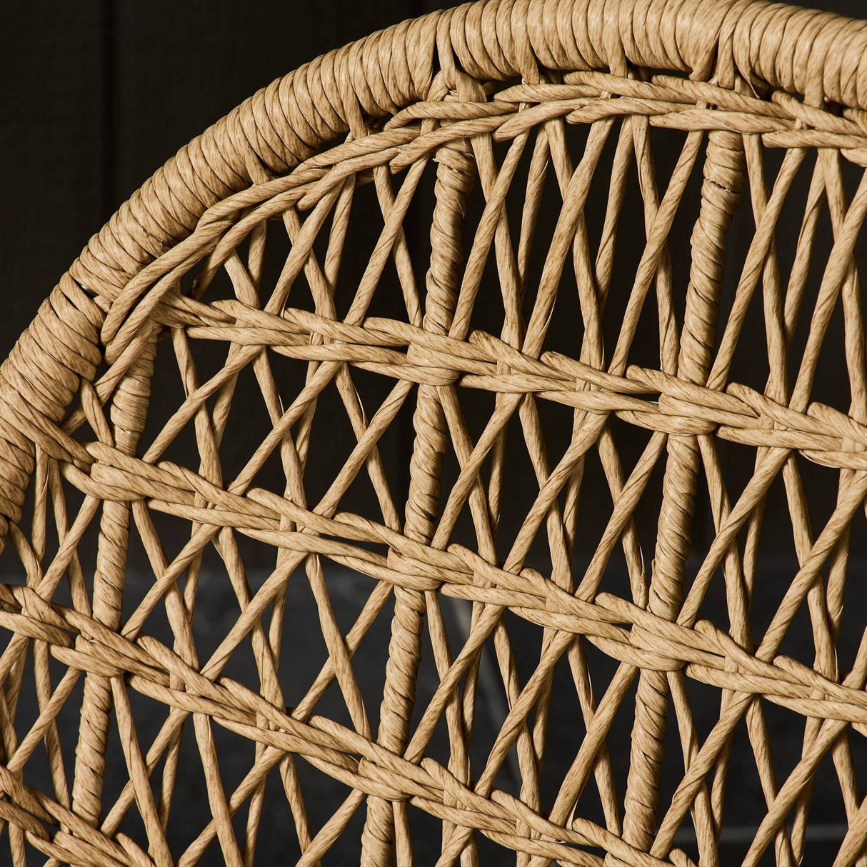 Bandera Outdoor Woven Dining Chair in Stinson White from Four Hands - Luna Furniture