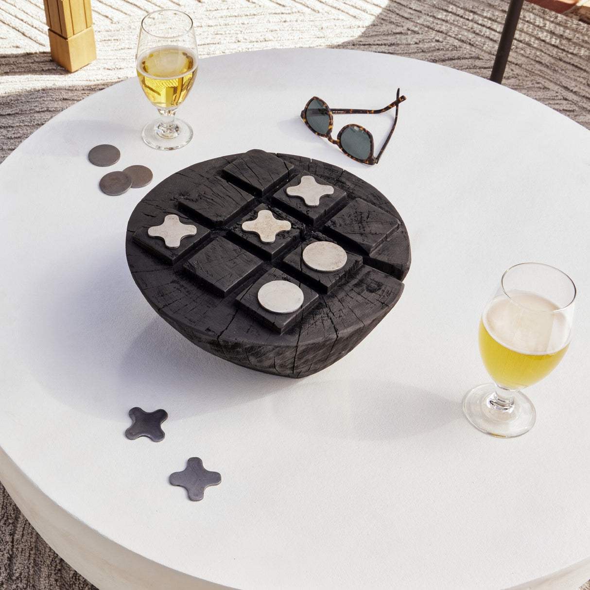 Tic Tac Toe in Carbonized Black from Four Hands - Luna Furniture