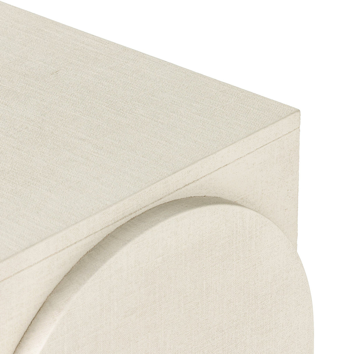 Cressida Console Table in Ivory Painted Linen from Four Hands - Luna Furniture