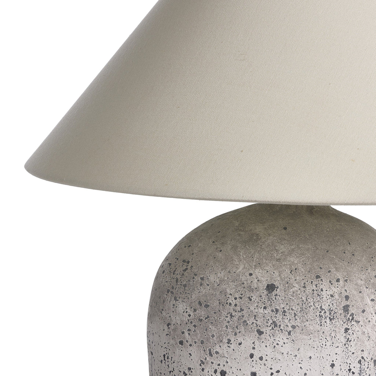 Cobb Table Lamp in Antique White Ceramic from Four Hands - Luna Furniture