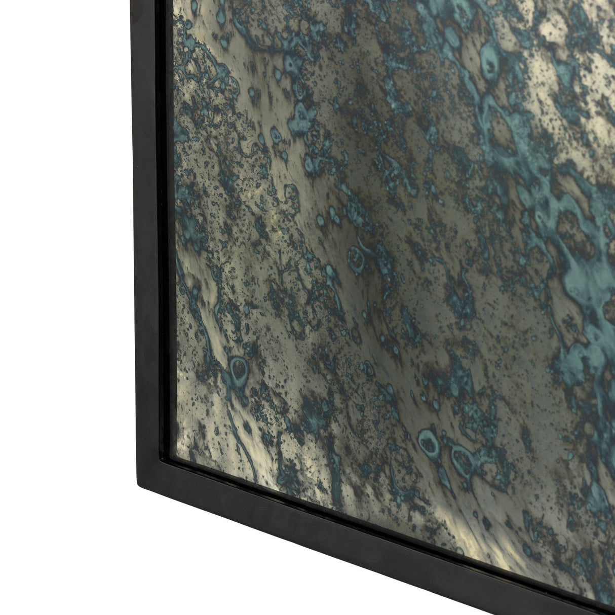 Acid Wash Mirror in Iron Matte Black from Four Hands - Luna Furniture