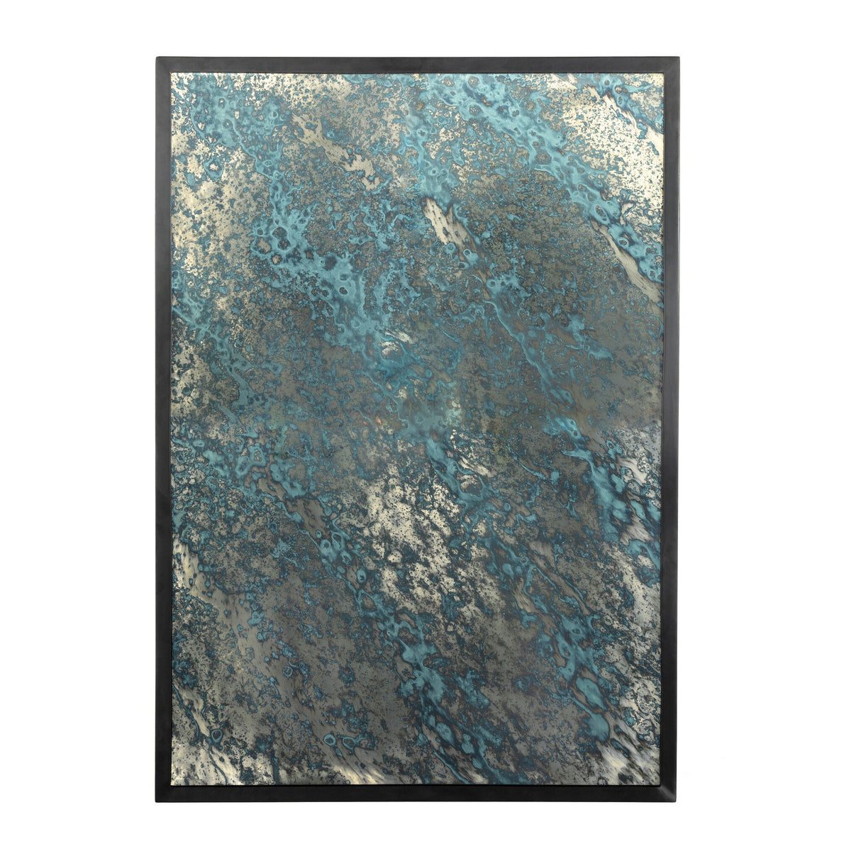 Acid Wash Mirror in Iron Matte Black from Four Hands - Luna Furniture