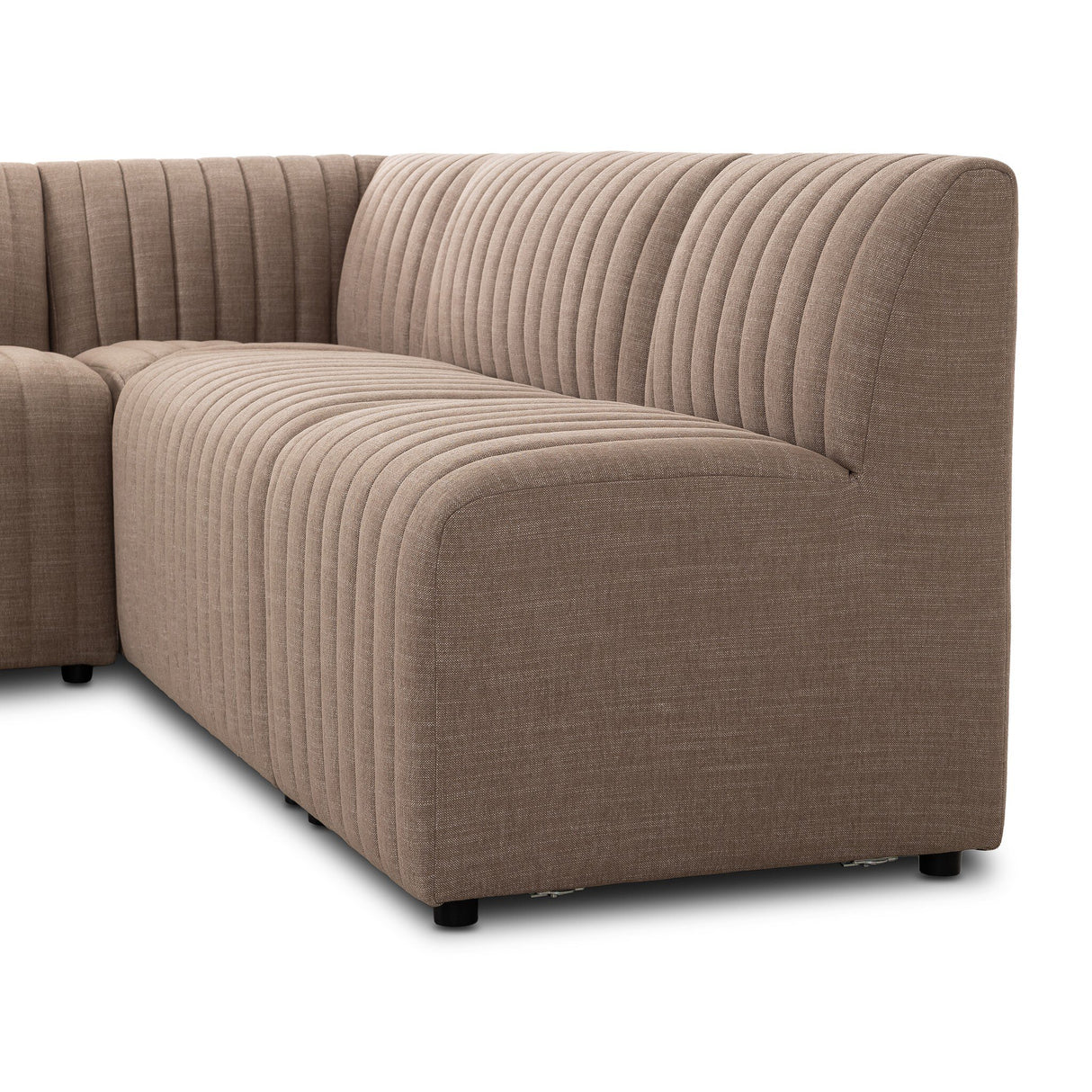 Augustine Dining Banquette, L-Shape in Crypton Nomad Taupe from Four Hands - Luna Furniture