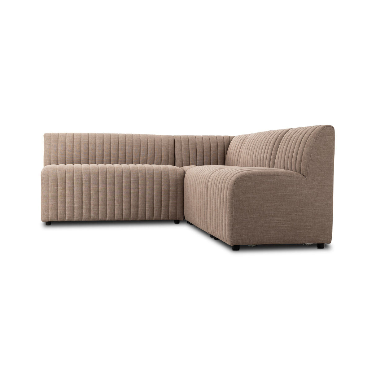 Augustine Dining Banquette, L-Shape in Crypton Nomad Taupe from Four Hands - Luna Furniture