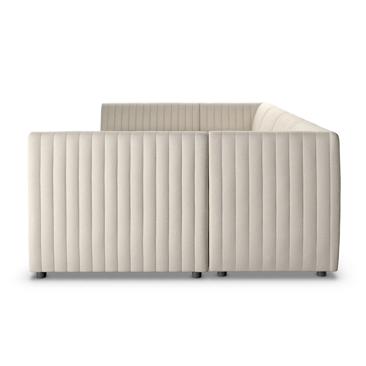Augustine Dining Banquette, U Shape in Capri Oatmeal from Four Hands - Luna Furniture
