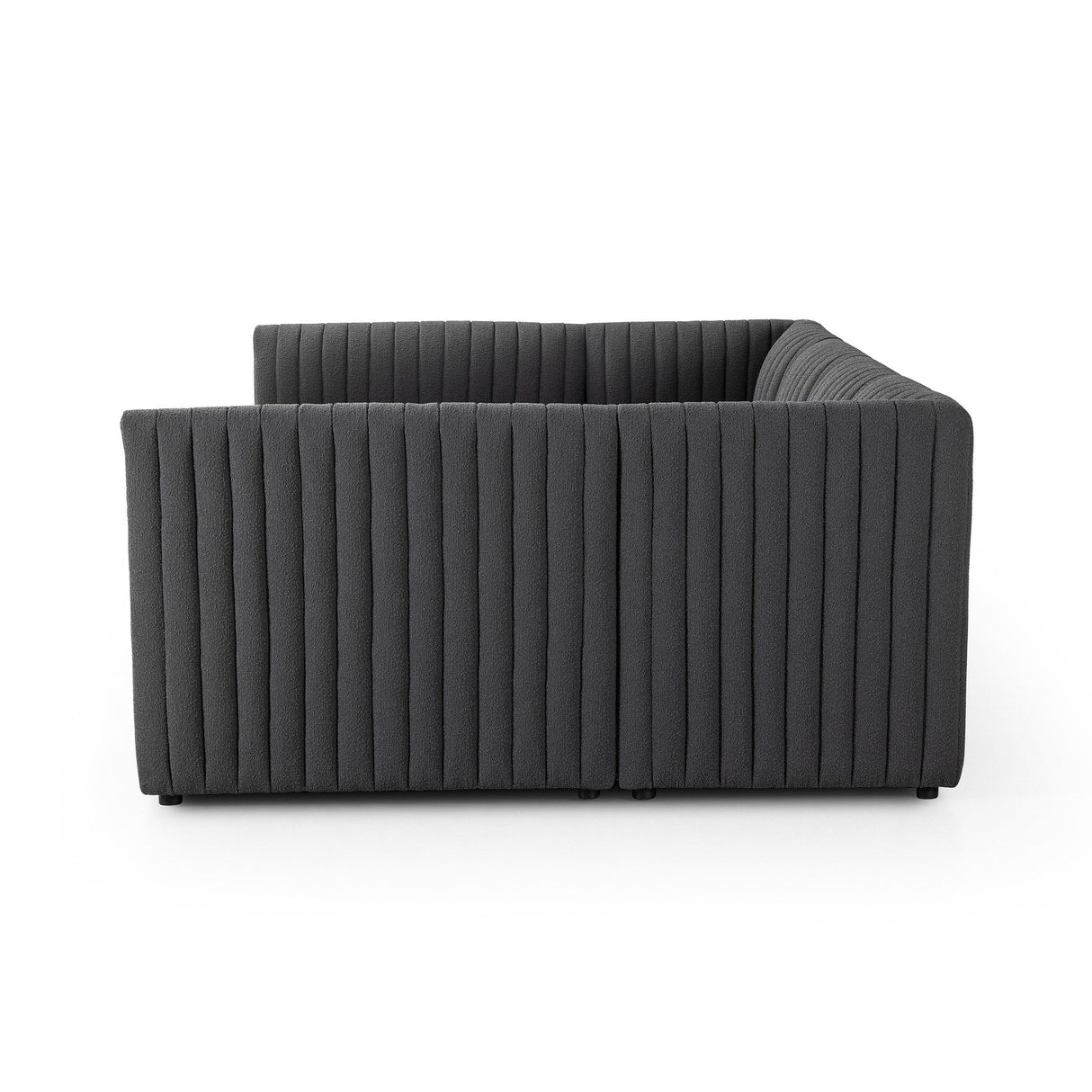 Augustine Dining Banquette, U Shape in FIQA Boucle Charcoal from Four Hands - Luna Furniture