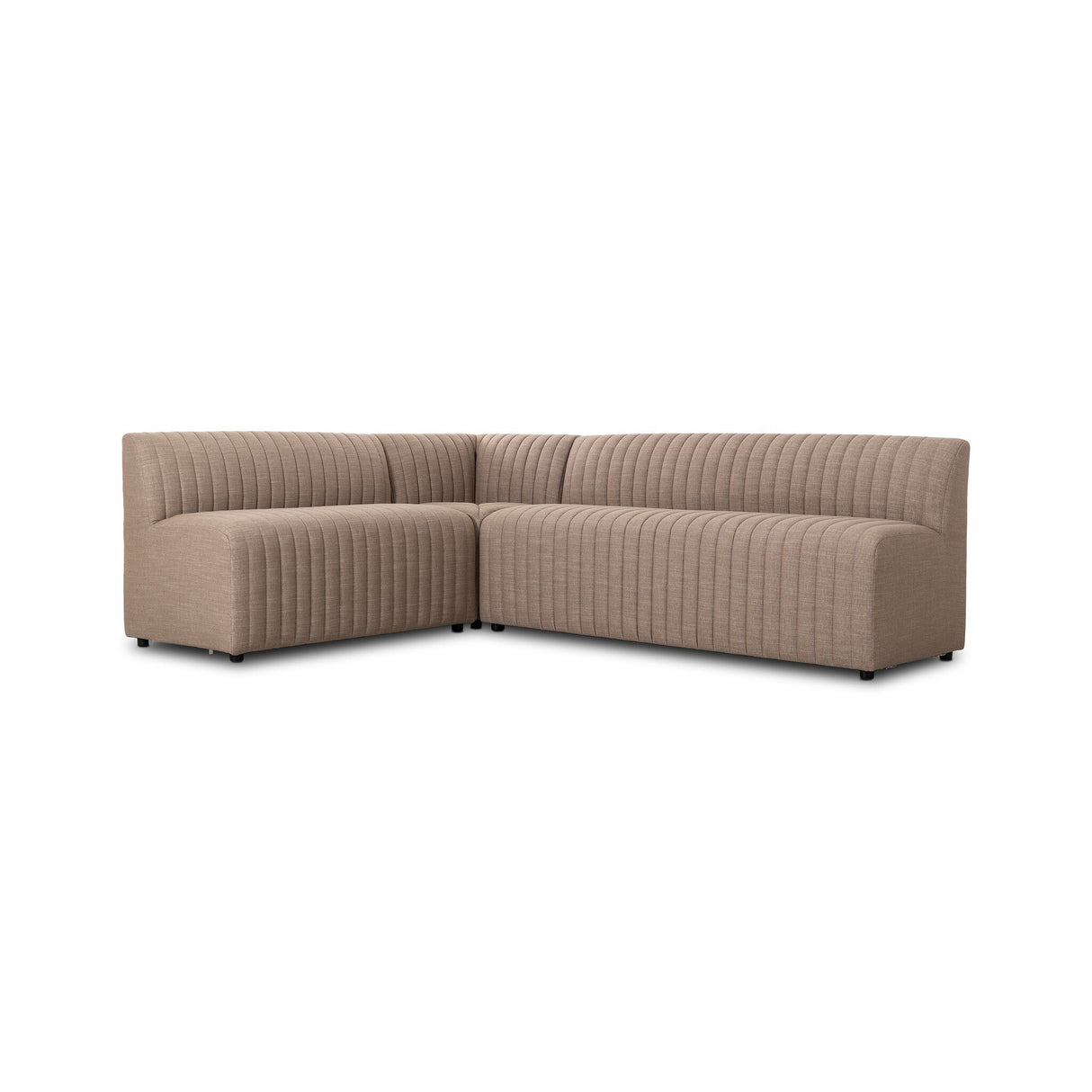 Augustine Dining Banquette, L-Shape in Crypton Nomad Taupe from Four Hands - Luna Furniture